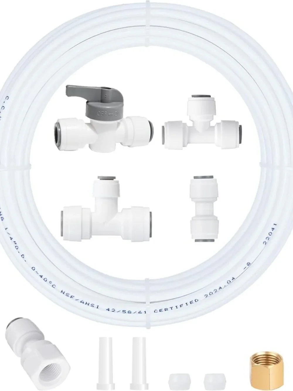 Ice Maker Water Line Kit Refrigerator Fridge Water Line Kit,25Ft 1/4 inch